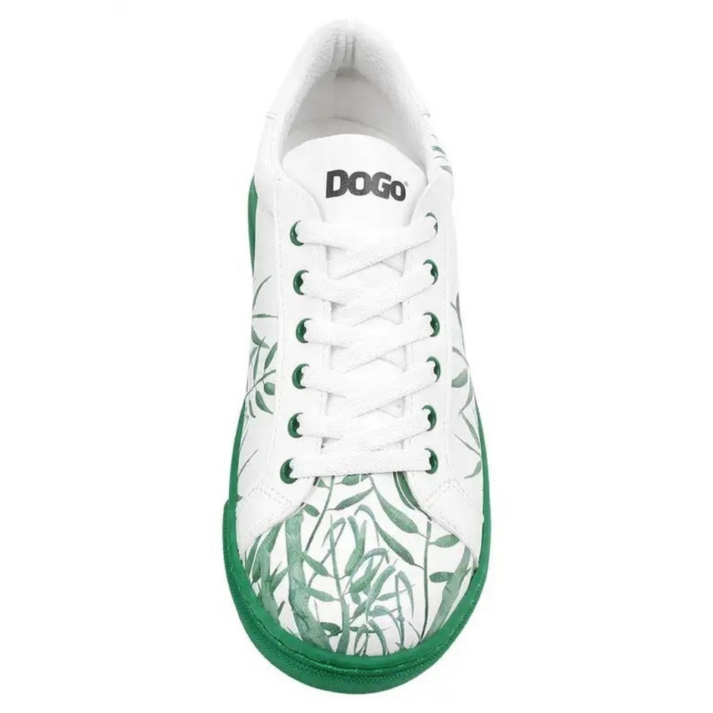 DOGO • Vegan Leather White Sneakers Bamboo Lover Panda Design - Picture 5 of 9